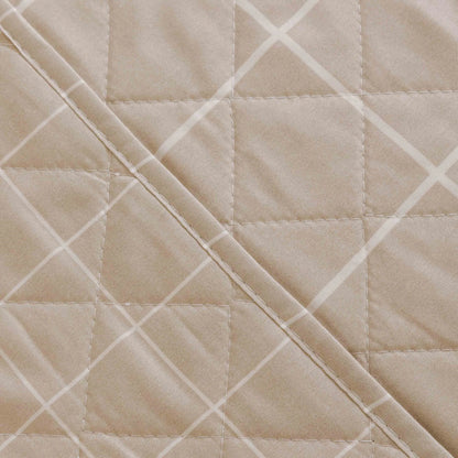 Colcha xadrez de areia Uceda