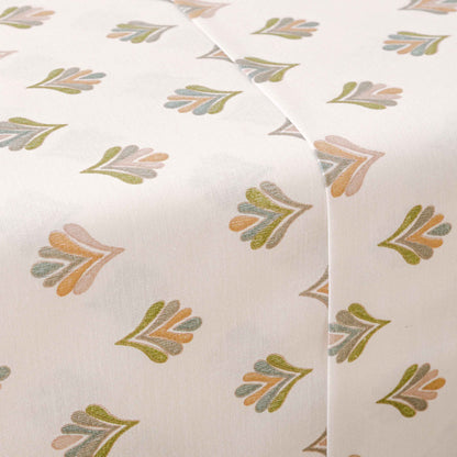 Conjunto de lençóis de algodão verde Alhambra