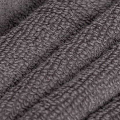 Toalha de banho 400g, dupla face, felpuda, cinza carvão