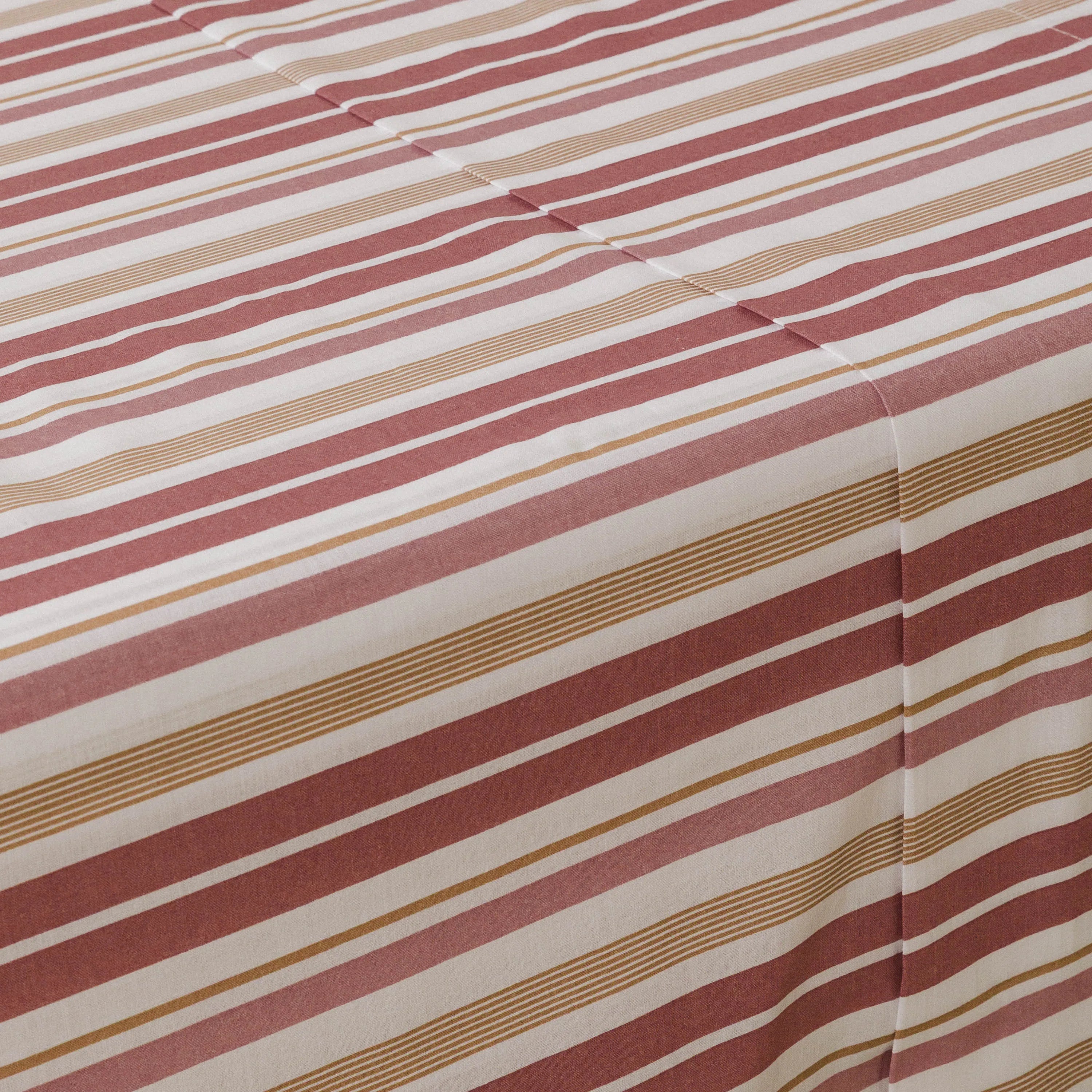 Jogo de lençóis algodão percal Raya Calendula marsala