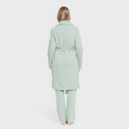 ROBE RIB WIDE LISTRADO SOLTO