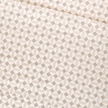 Jogo de lençóis Enrieta em algodão verde seco - cor taupe