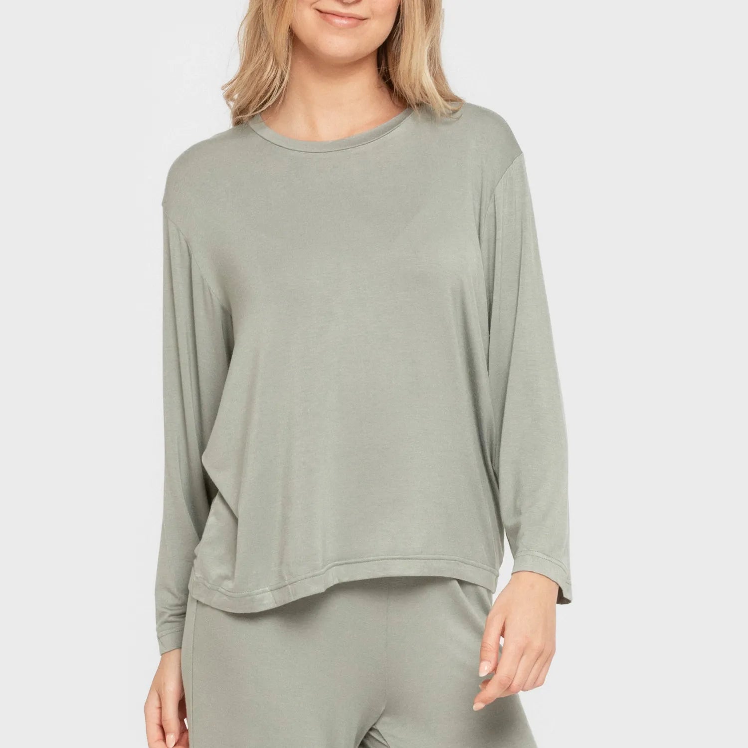 Pijama largo viscosa mujer liso