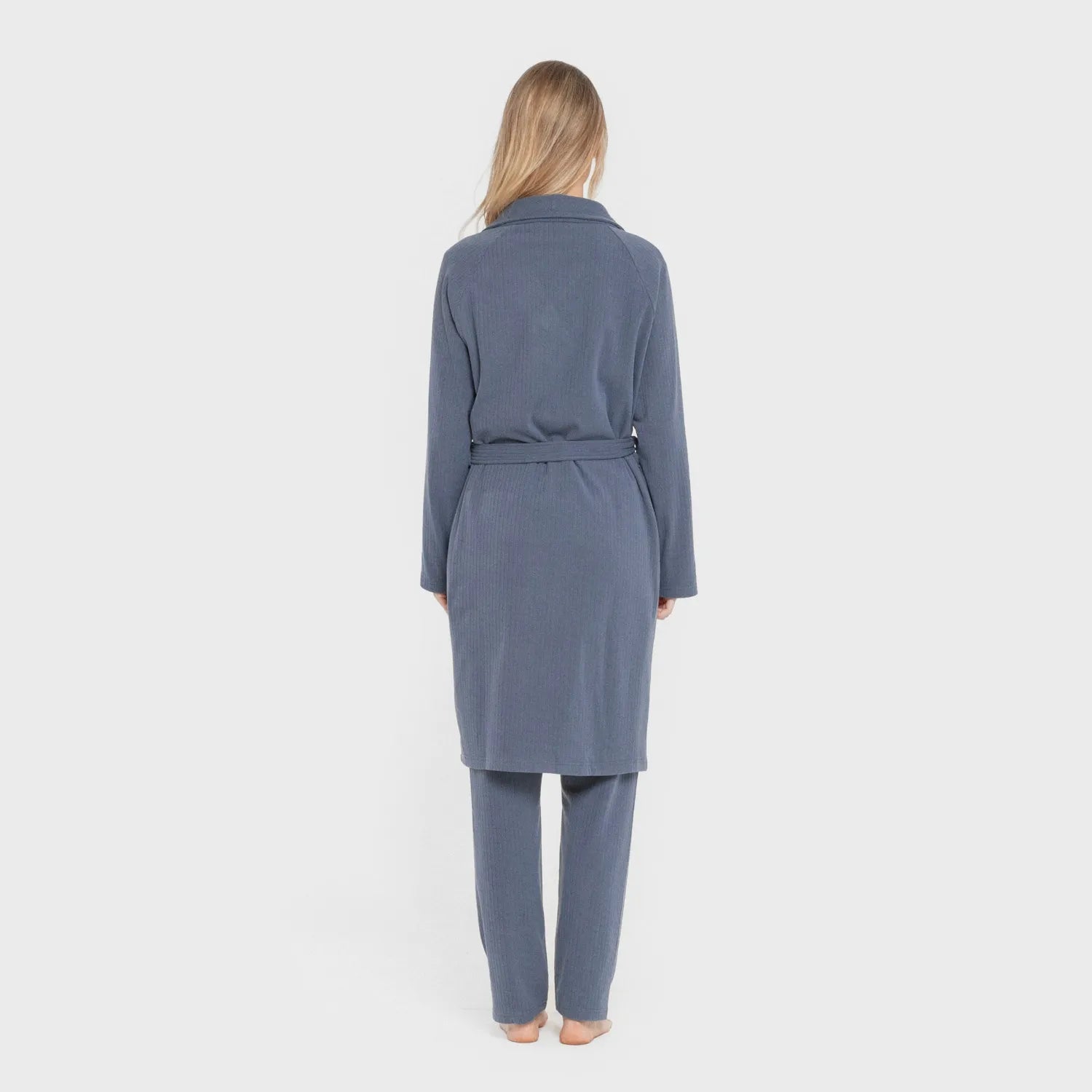 ROBE RIB WIDE LISTRADO SOLTO