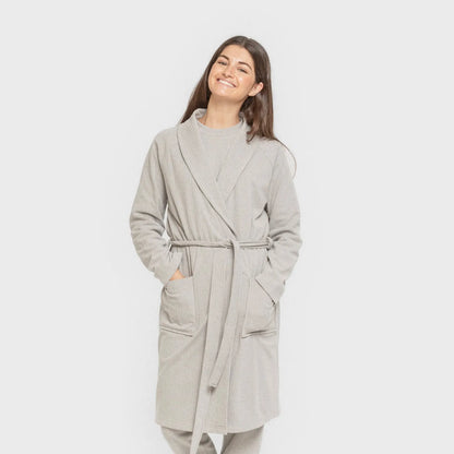 ROBE RIB WIDE LISTRADO SOLTO