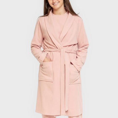 ROBE RIB WIDE LISTRADO SOLTO