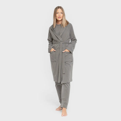 ROBE RIB WIDE LISTRADO SOLTO