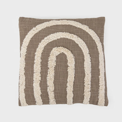 Almofada quadrada Drus em algodão, 45x45 cm - capa + enchimento