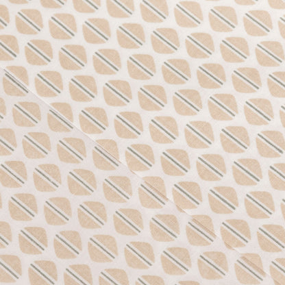 Conjunto de lençóis de algodão percal cor taupe duna