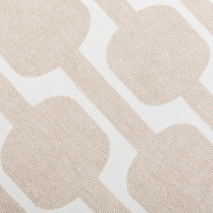 Almofada quadrada Sunnies em chenille jacquard cor taupe - capa + enchimento