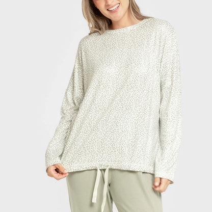 Pijama largo Secret mujer Veleta verde