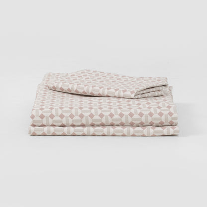 Conjunto de lençóis keike rosa Enrieta - cinza