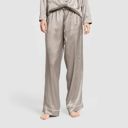 Pijama longo de cetim feminino sexta-feira