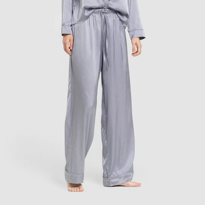 Pijama longo de cetim feminino sexta-feira