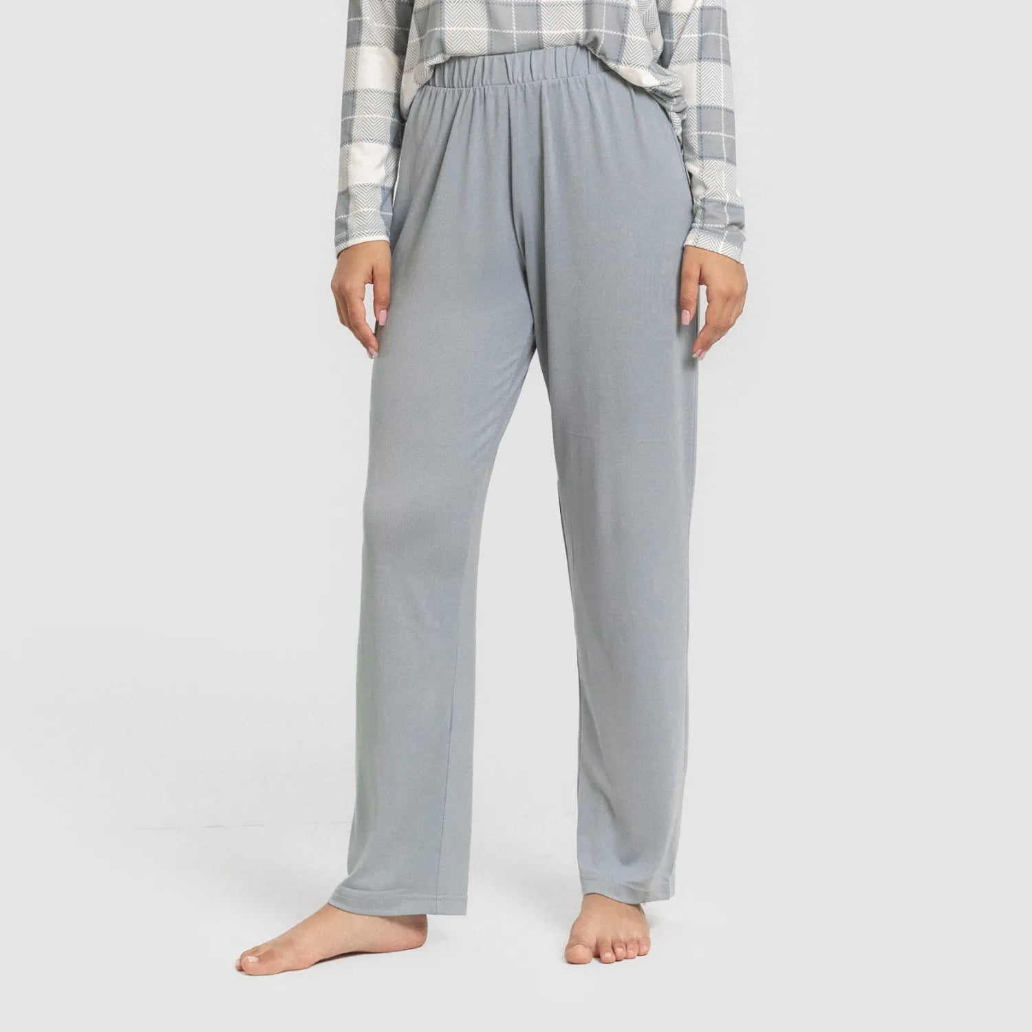 Pijama largo Secret mujer Cuadro Guima indigo