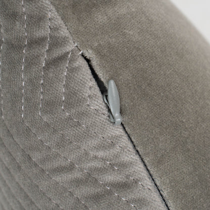 Almofada retangular 30x50 cm, veludo de algodão húngaro, verde seco - capa + enchimento