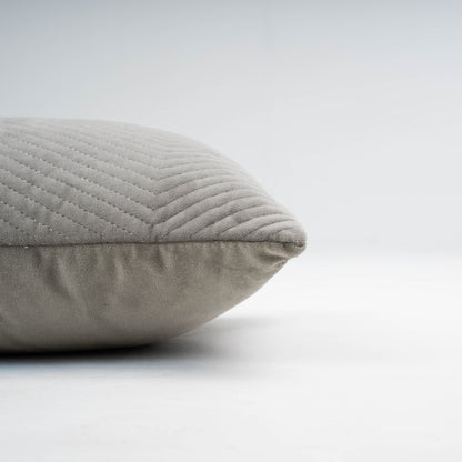 Almofada retangular 30x50 cm, veludo de algodão húngaro, verde seco - capa + enchimento