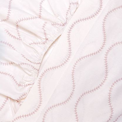 Juego de sábanas algodón Paniculata malva