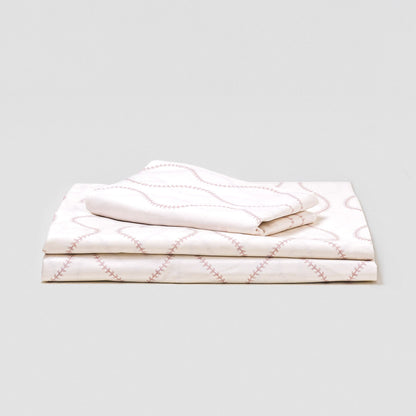 Juego de sábanas algodón Paniculata malva