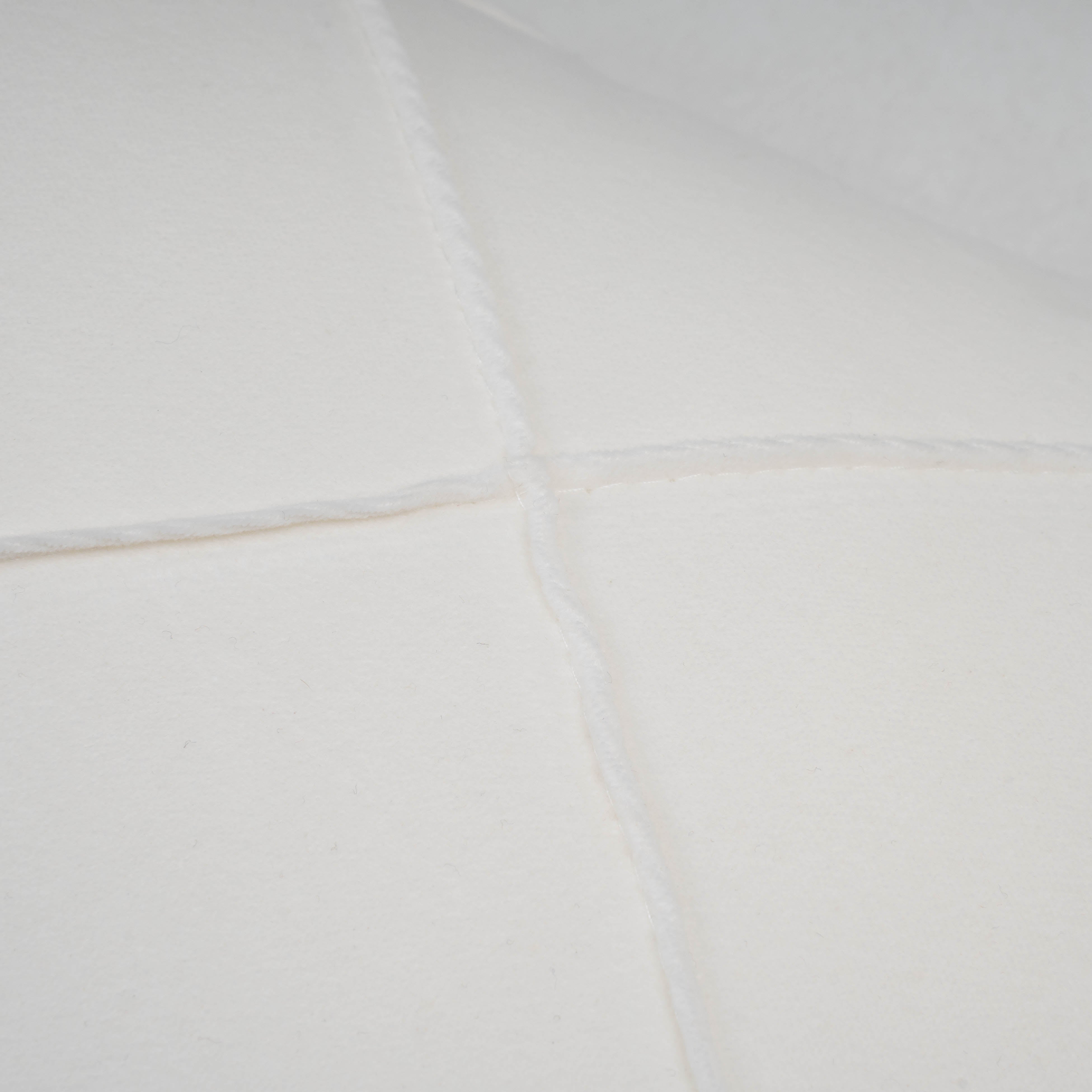 Almofada retangular 30x50 cm em veludo de algodão branco com estampa de diamante - capa + enchimento