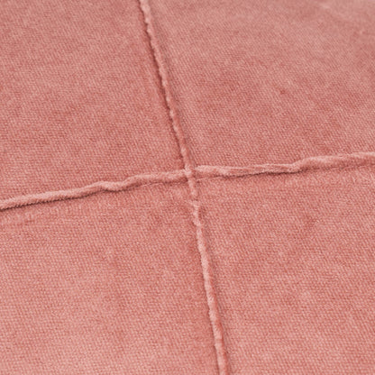 Almofada retangular 30x50 em veludo de algodão com estampa de losangos - capa + enchimento