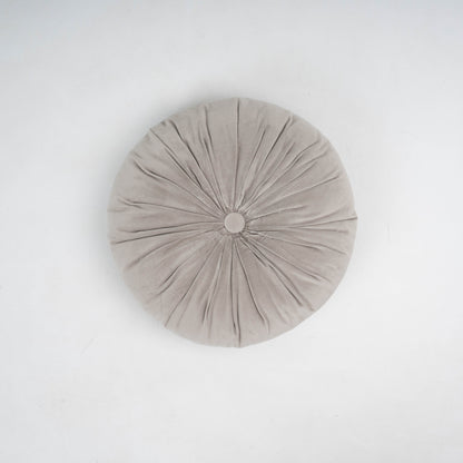 Almofada Oreo em veludo de algodão 40x40 cinza claro - capa + enchimento