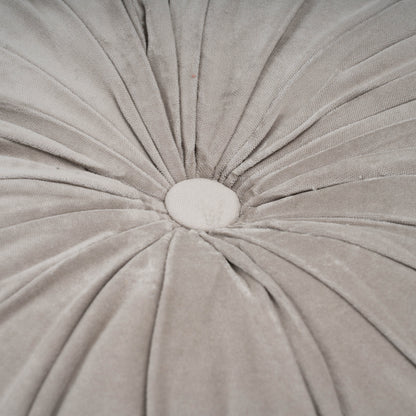 Almofada Oreo em veludo de algodão 40x40 cinza claro - capa + enchimento