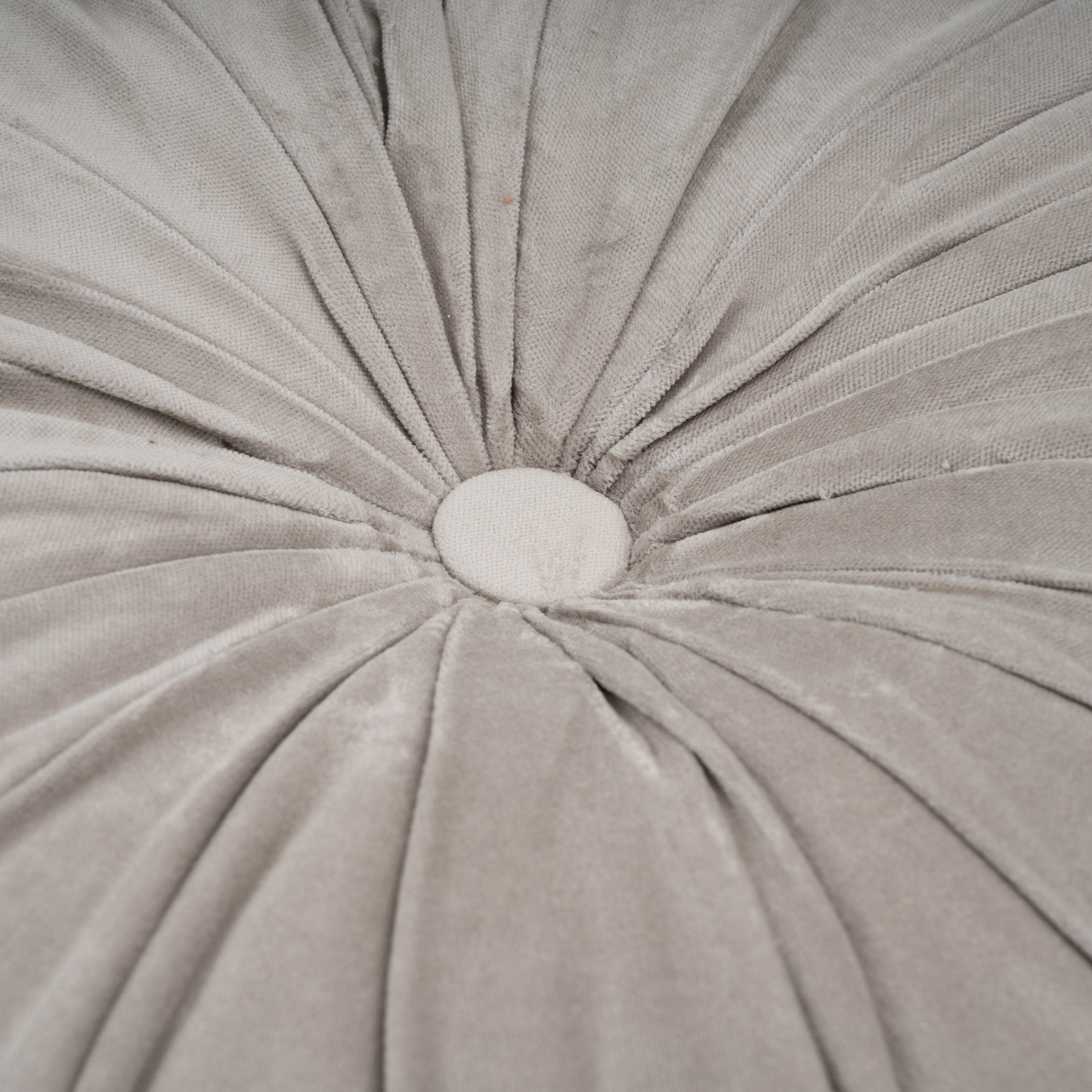 Almofada Oreo em veludo de algodão 40x40 cinza claro - capa + enchimento