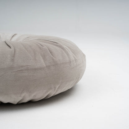 Almofada Oreo em veludo de algodão 40x40 cinza claro - capa + enchimento