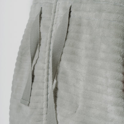 Bata terciopelo raya cremallera