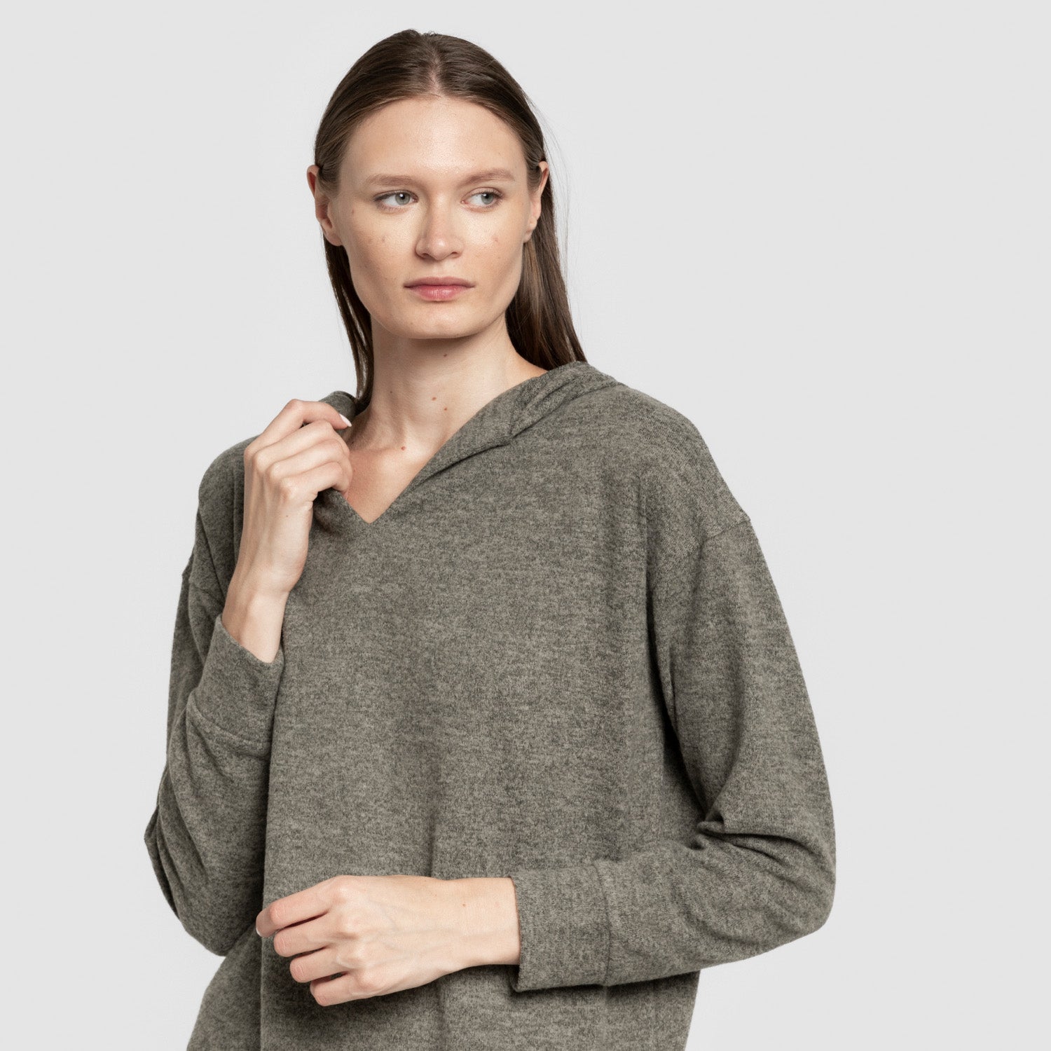 Moletom feminino New Punto verde extra macio