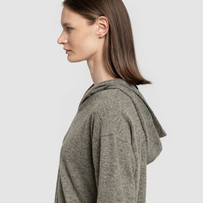 Moletom feminino New Punto verde extra macio