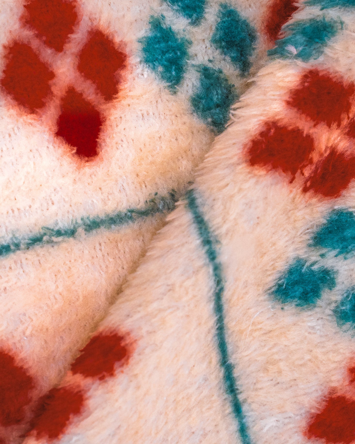 Manta coral Casimira bordô