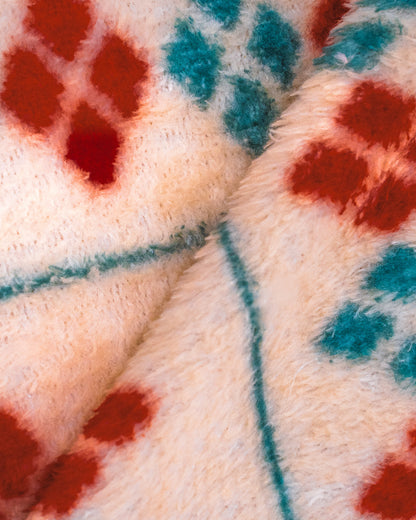 Manta coral Casimira bordô