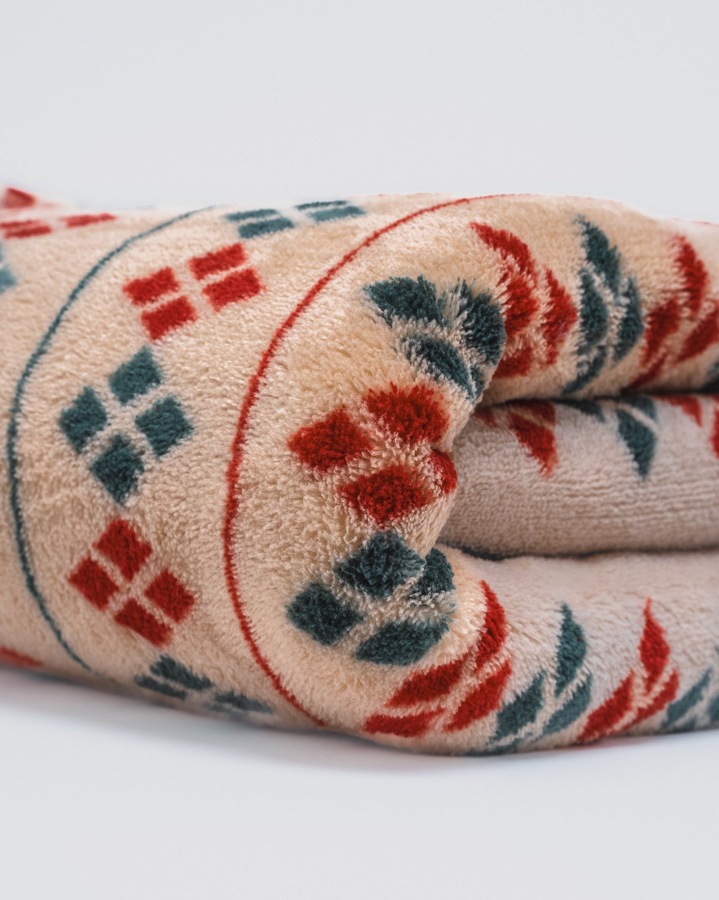 Manta coral Casimira bordô