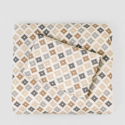 Juego de sábanas franela Ayana celeste