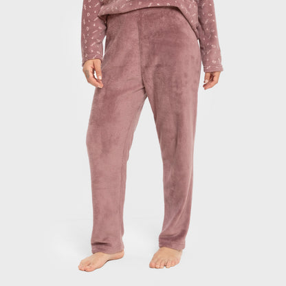 Pijama coral. Eu sou berinjela.