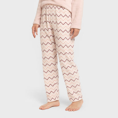 Conjunto de pijama coral, rosa bebê