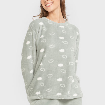 Pijama Coral Cloud Novo Verde Tiffany
