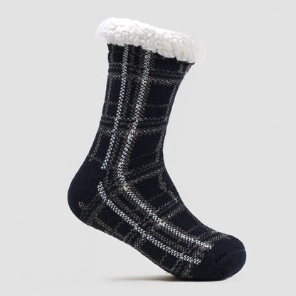 Calcetines hombre Cuadro Brais azul marino