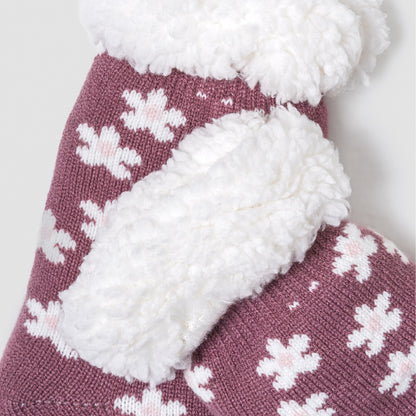 Calcetines mujer Berta berenjena