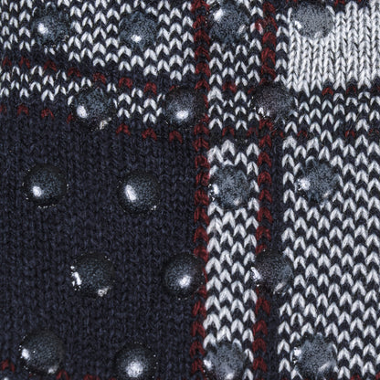 Calcetines hombre Cuadro Tarso burdeos