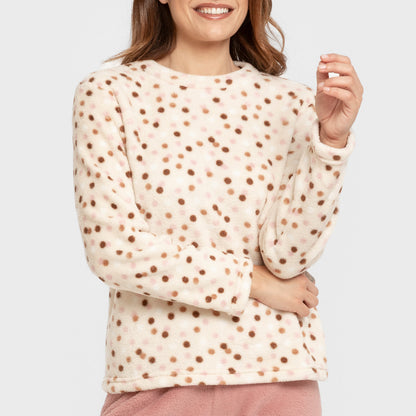 Pijama Janice cor malva coral