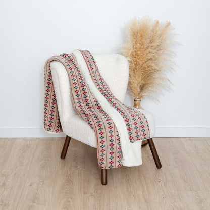 Manta sherpa Casimira bordô