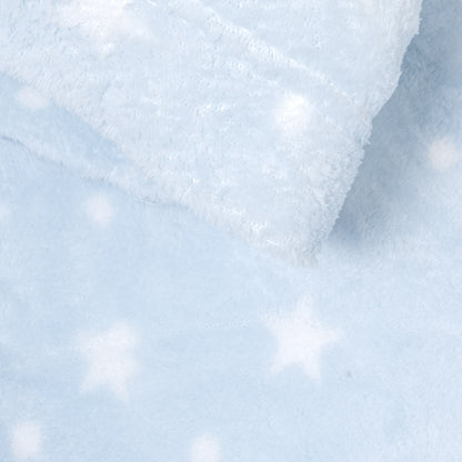 Juego de sábanas coralina Cosmo celeste cuna