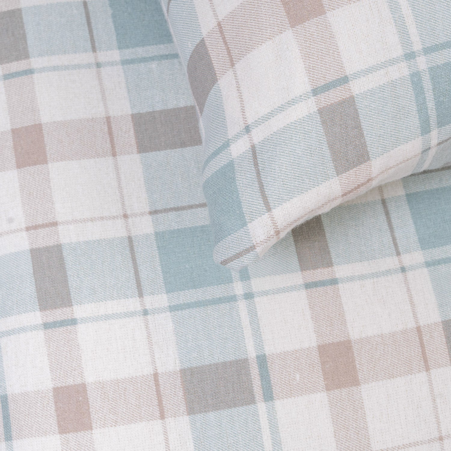 Capa de edredão franela Cuadro Noric verde