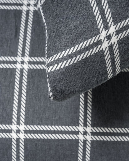 Capa de edredão de flanela Quadro Nitari cinzento-claro