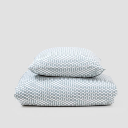 Capa de edredão franela Dune índigo