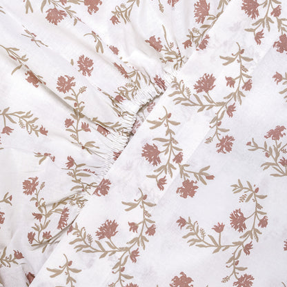 Juego de sábanas algodón Nidila gris claro