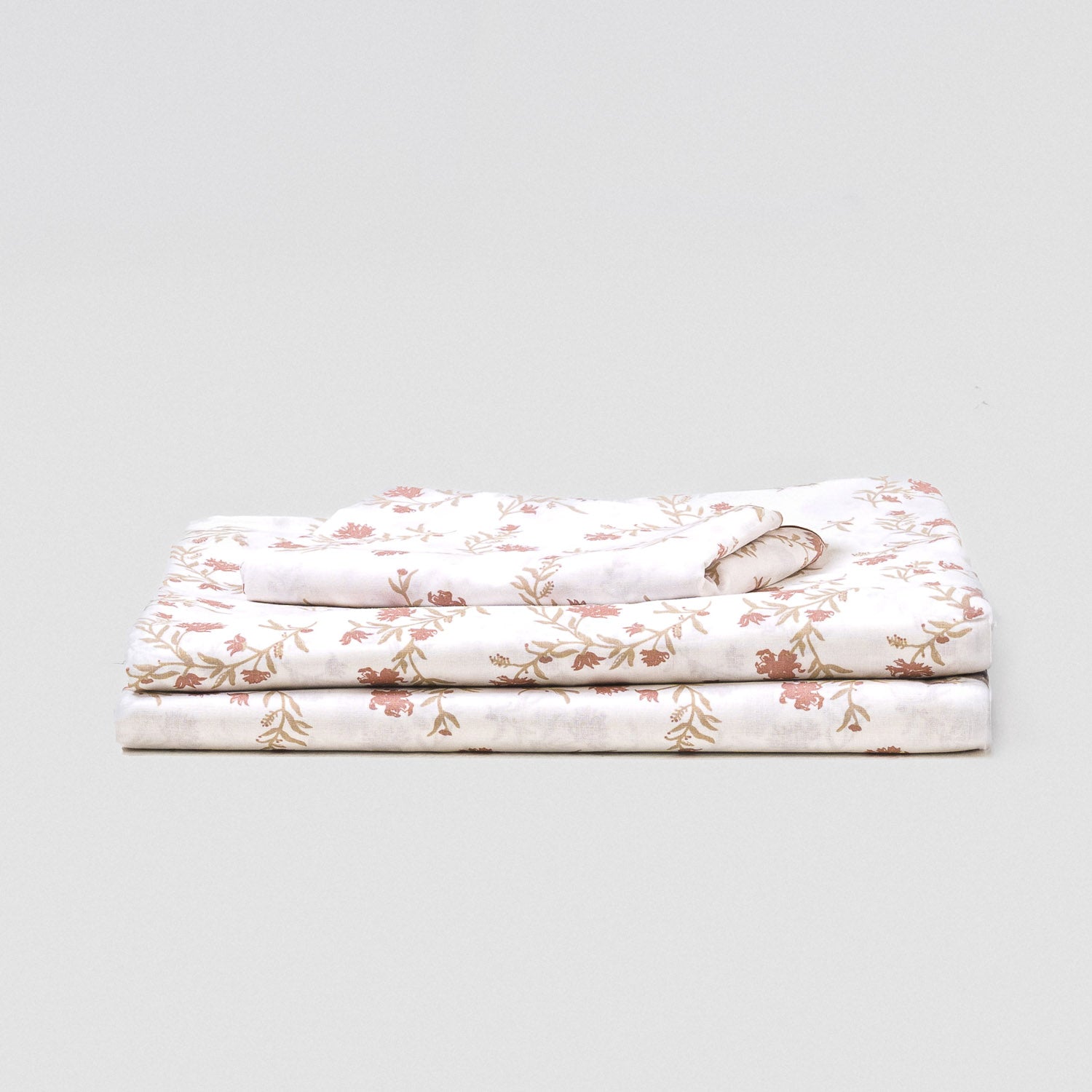 Juego de sábanas algodón Nidila gris claro